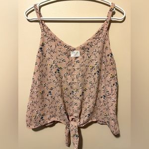 Sienna Sky crop top, floral tie front